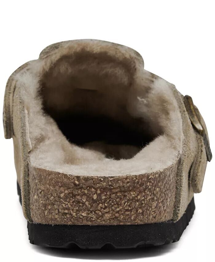 Женские босоножки из замши и кожи от Finish Line Birkenstock, коричневый/бежевый — фото 4