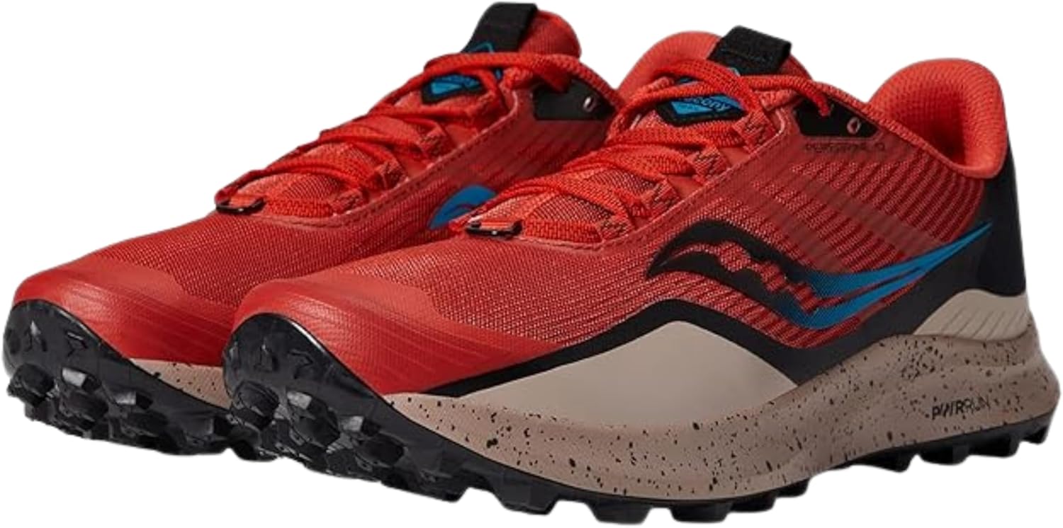 Мужские кроссовки для трейлового бега Saucony Peregrine 12, Clay/Loam — фото 4