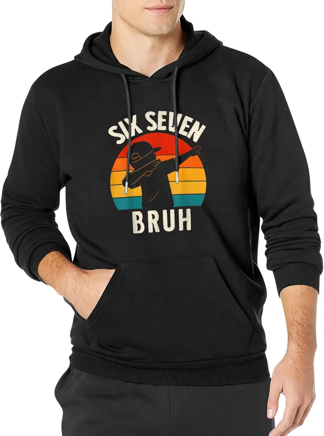 

Мужской худи Six Seven Bruh с карманом