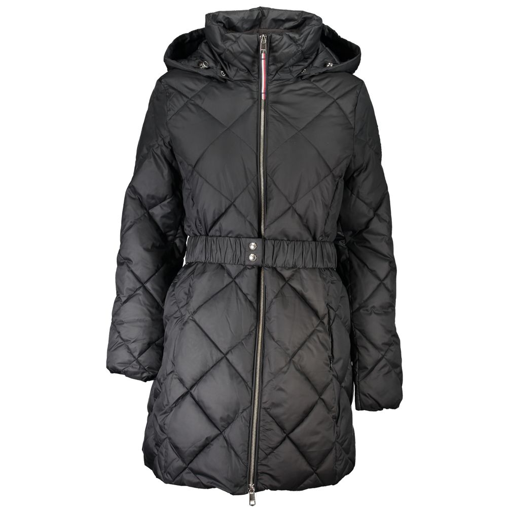 

Черная куртка из полиэстера Tommy Hilfiger, черный