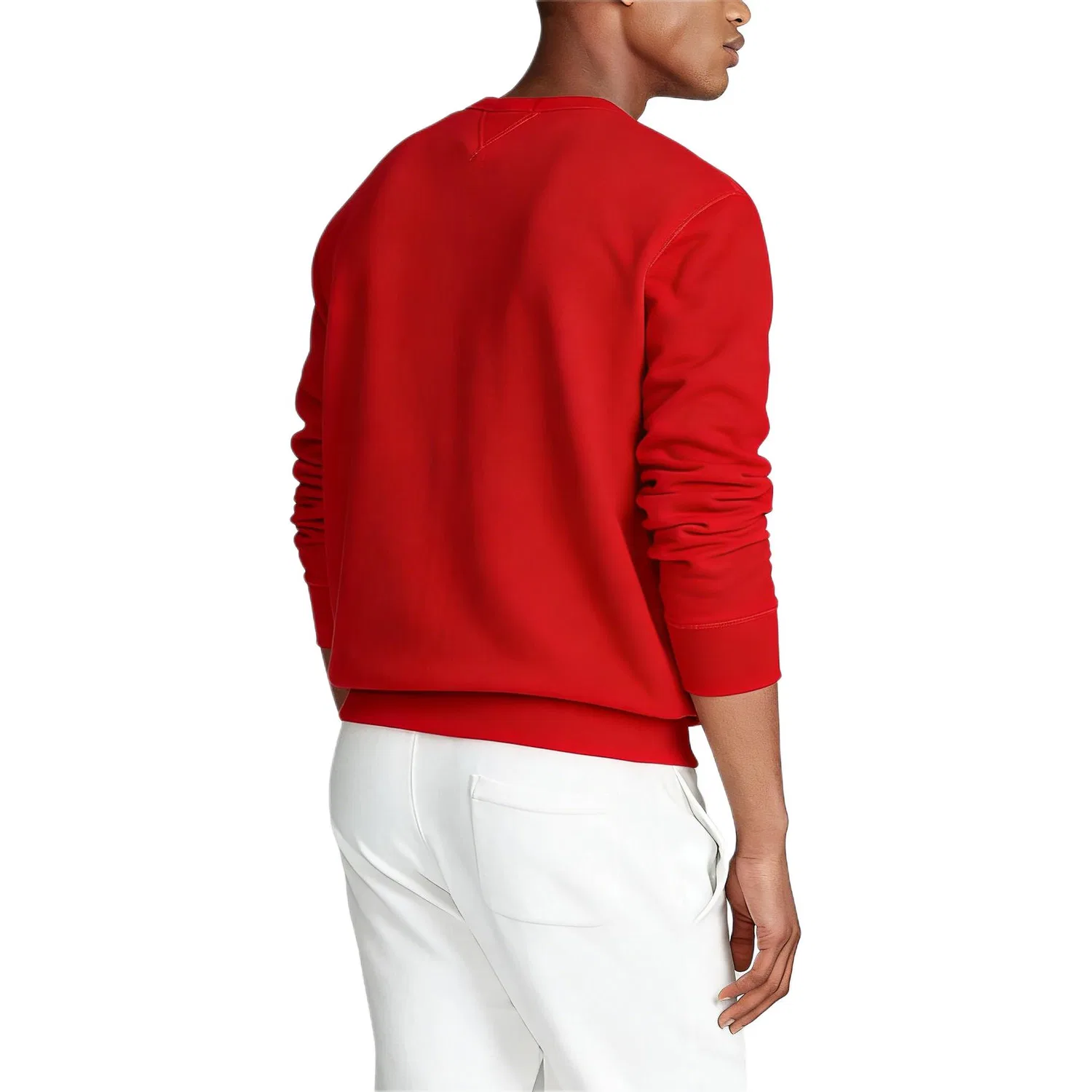 Свитшот мужской SS26 Pony Logo Solid Color с начесом, круглый ворот Polo Ralph Lauren, Red — фото 4