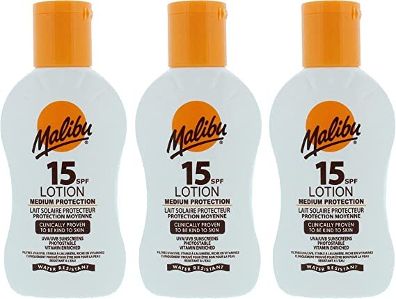 

Malibu Protective Lotion SPF15 Waterproof Balm 100 мл x3 шт.