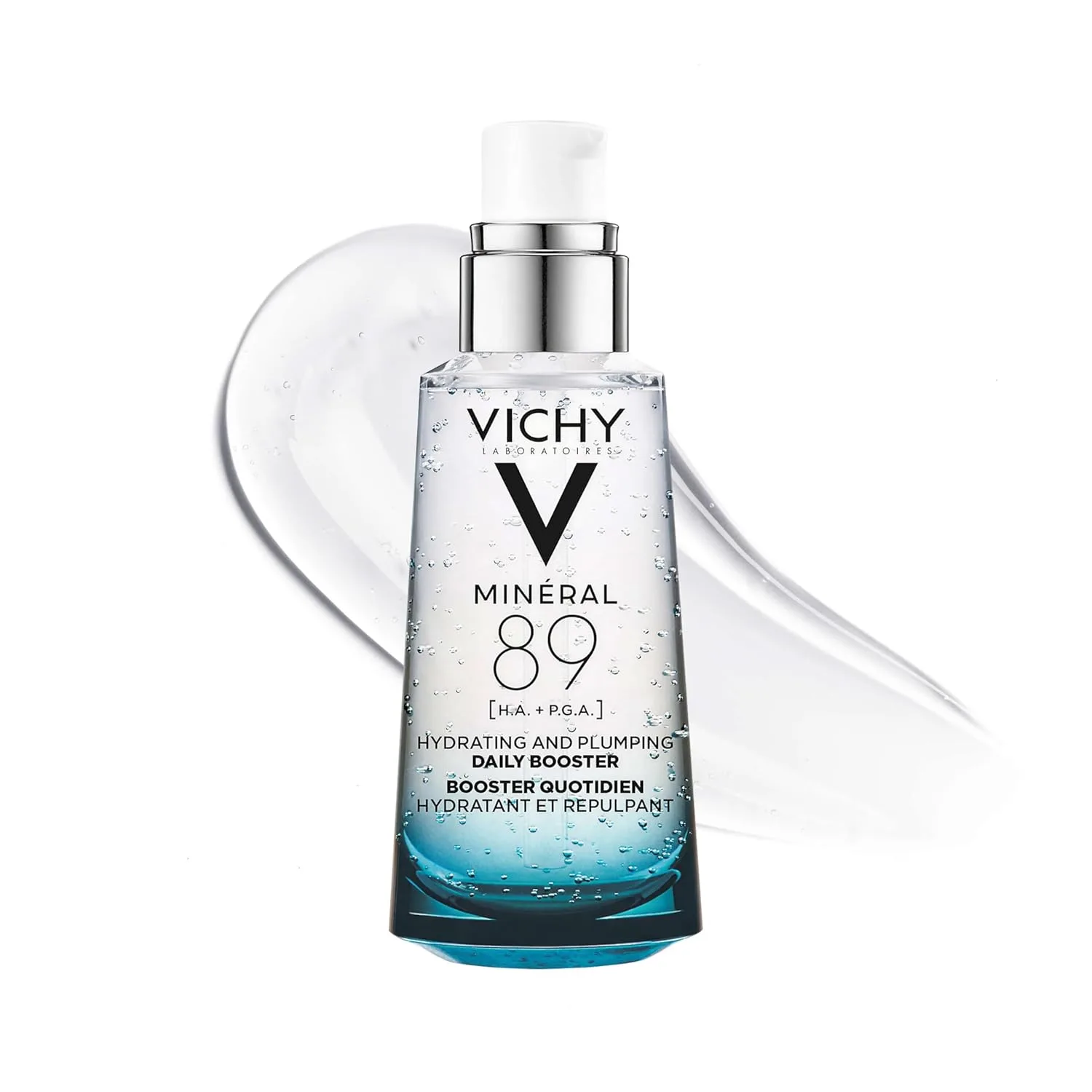 Бустер Vichy — Mineral 89 Booster, для лица с чистой гиалуроновой и полиглутаминовой кислотами для, 50 мл