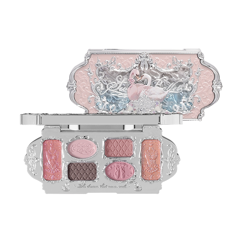 

Палетка теней FlowerKnows Swan Ballet 6 цветов, легко растушевывается, матовые, подчеркивающие глаза, 6,5 г Flower Knows