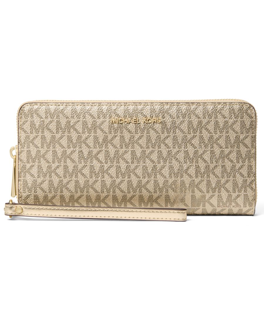 

Женский дорожный кошелек Michael Kors Jet Set Travel Continental Wallet Michael Kors, Pale Gold