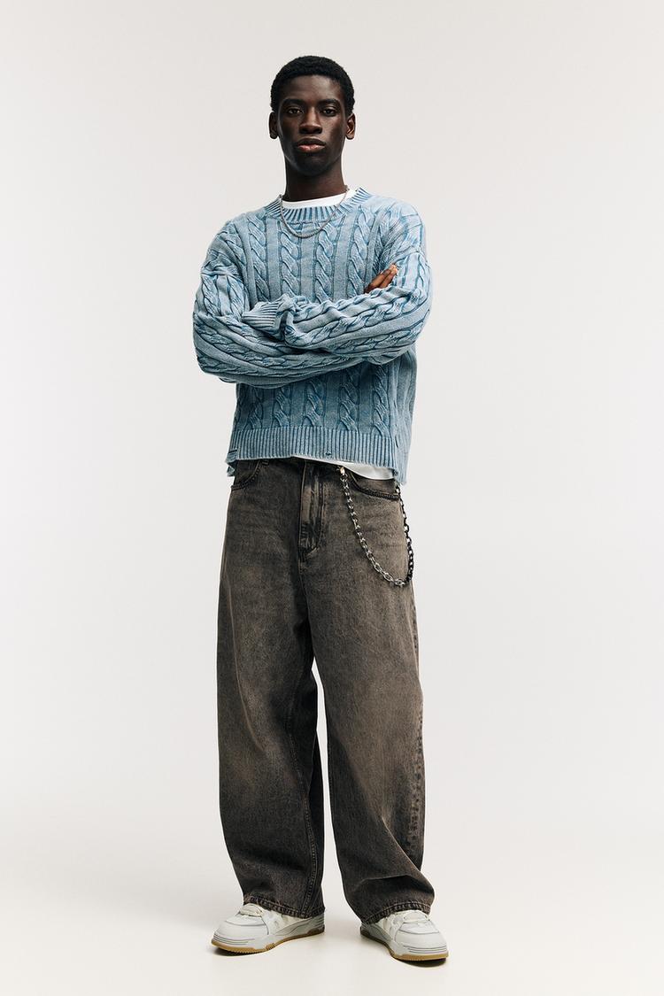 

Очень мешковатые джинсы Pull And Bear, коричневый