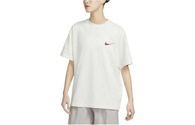 Футболка унисекс овсянка Nike, светло-бежевый — фото 2