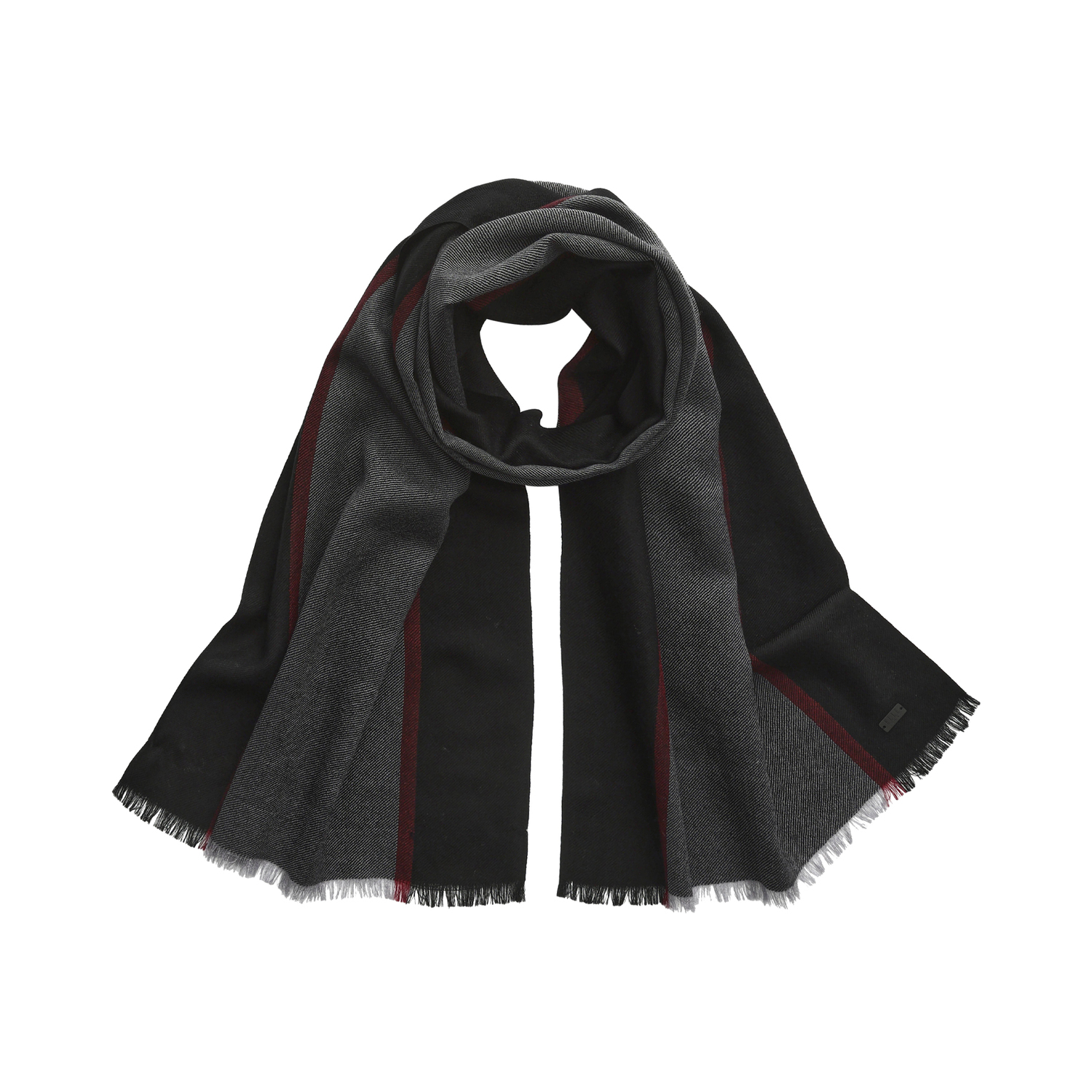 

Шарф из 100% овечьей шерсти мужской ELLE, черный