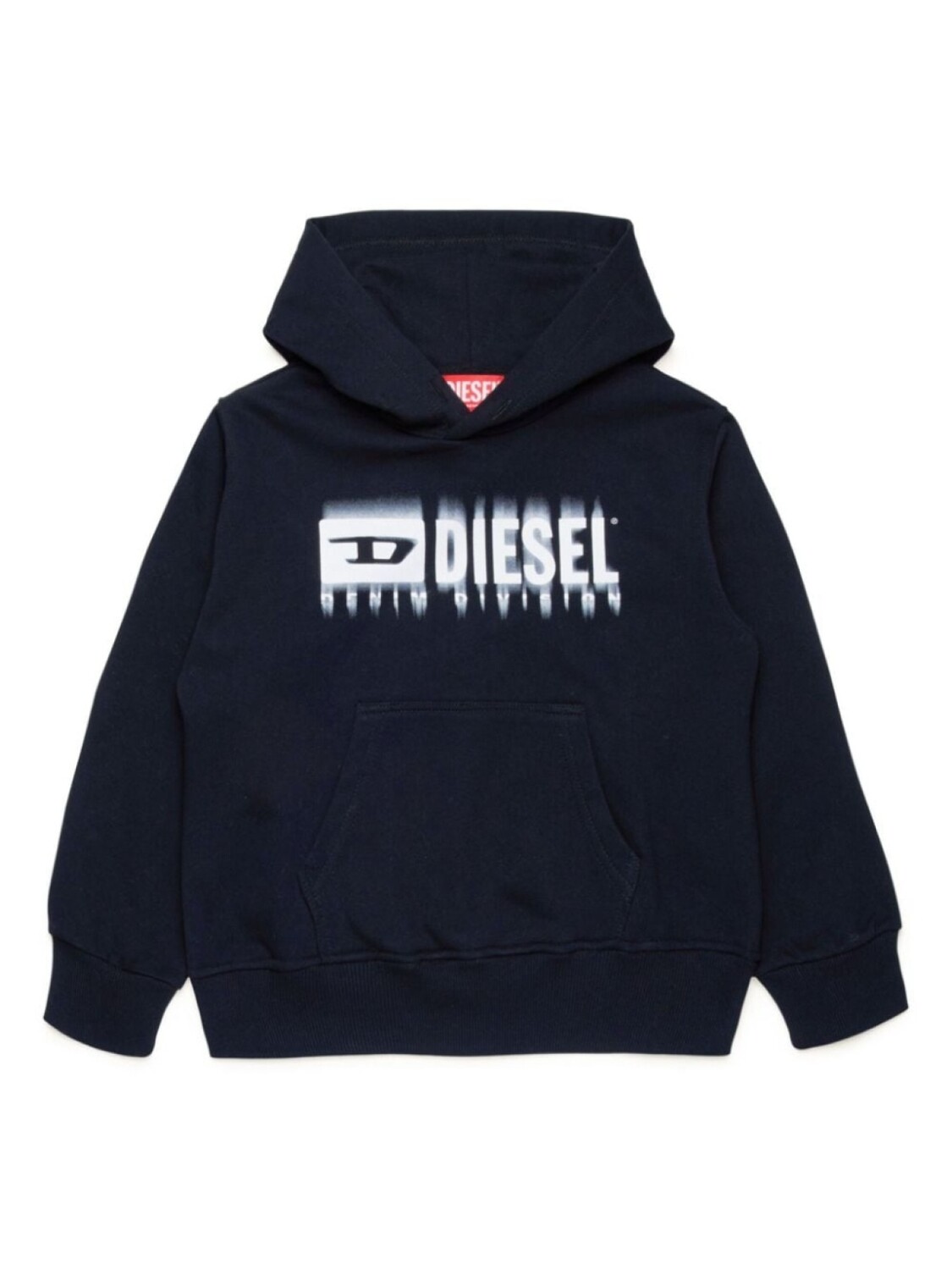 

Diesel Kids хлопковая толстовка с логотипом, синий