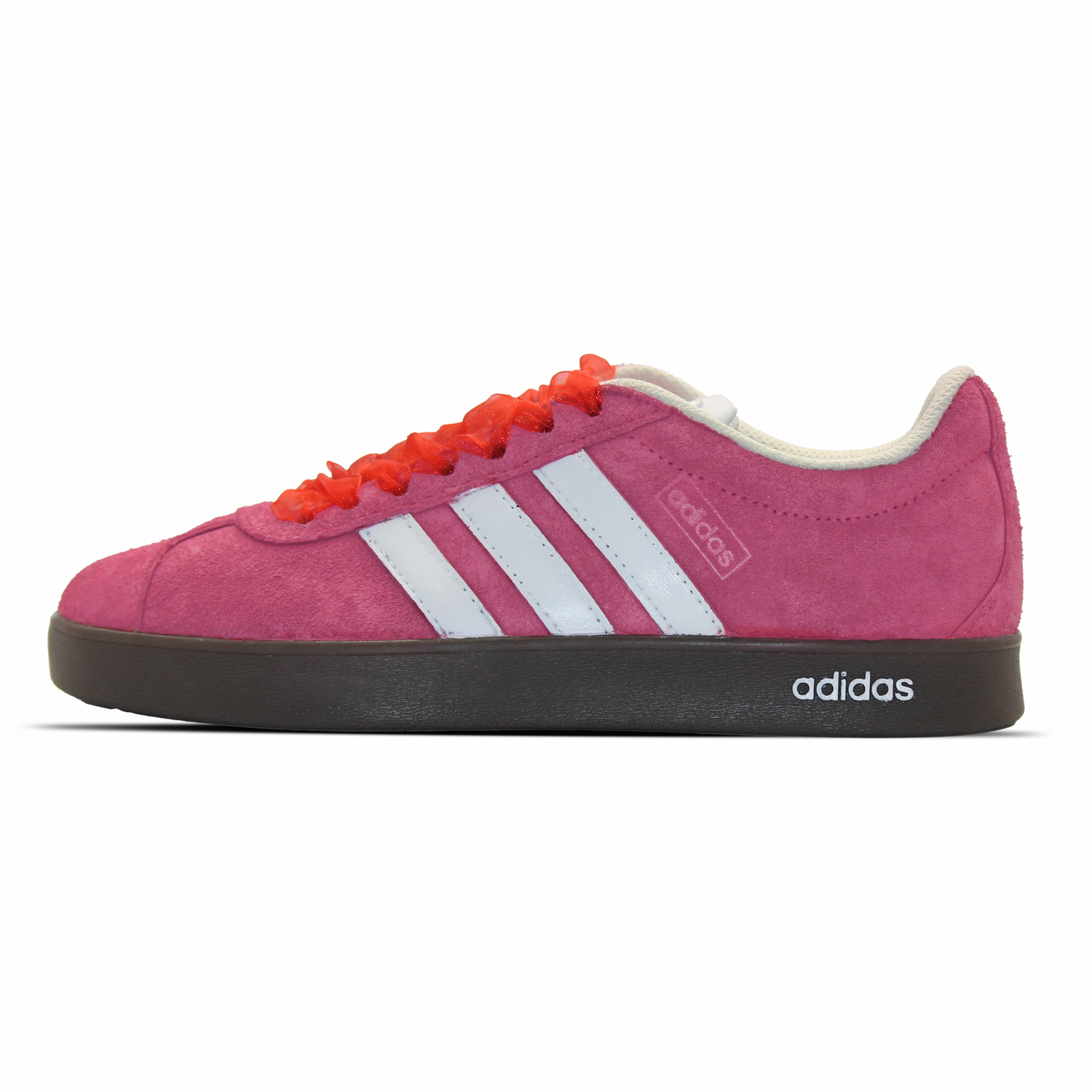 

Adidas VL COURT 2.0 противоскользящие износостойкие низкие скейтерские кроссовки унисекс бело-розовые, цвет White Pink