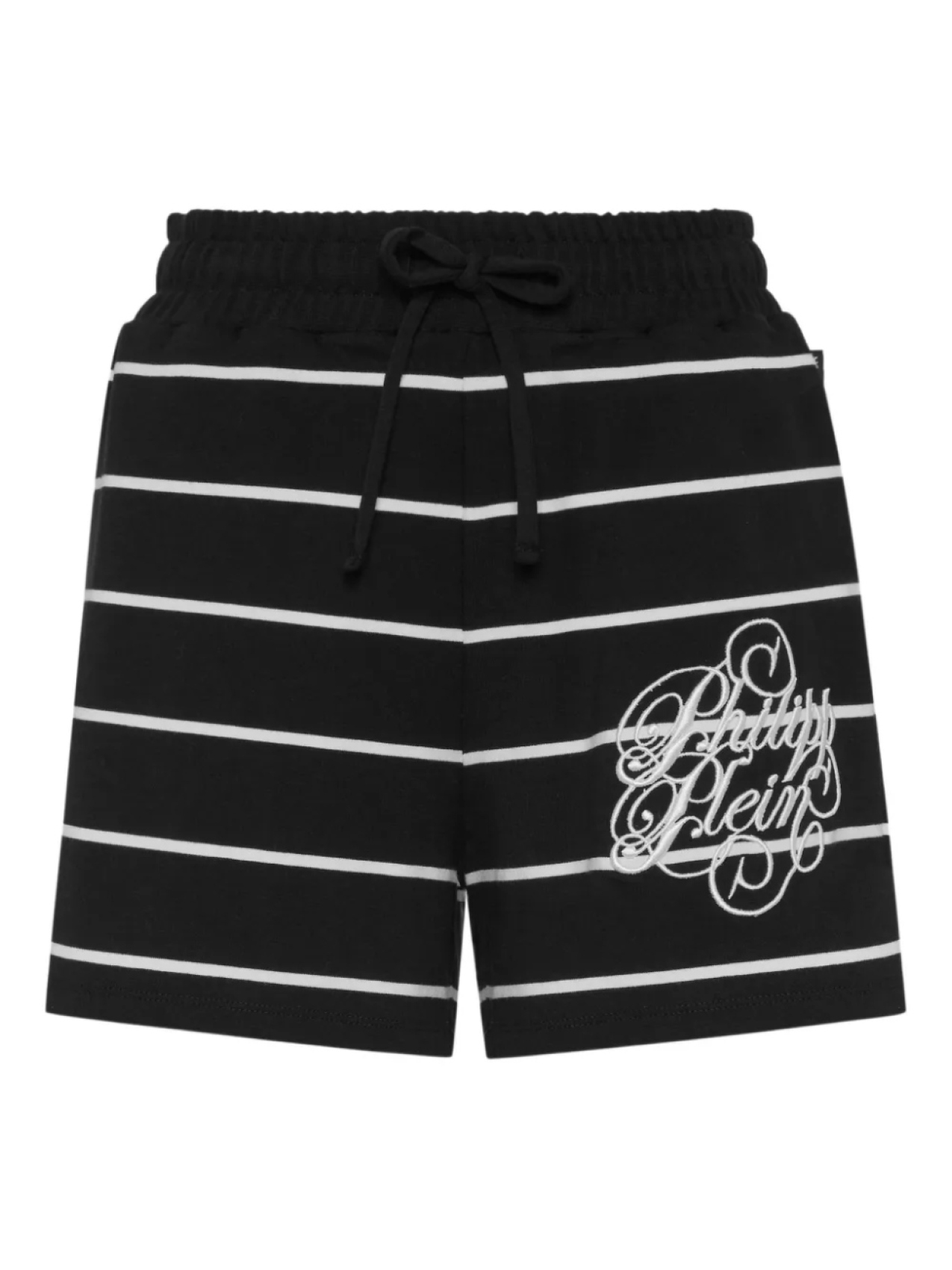 

Полосатые шорты Philipp Plein, черный