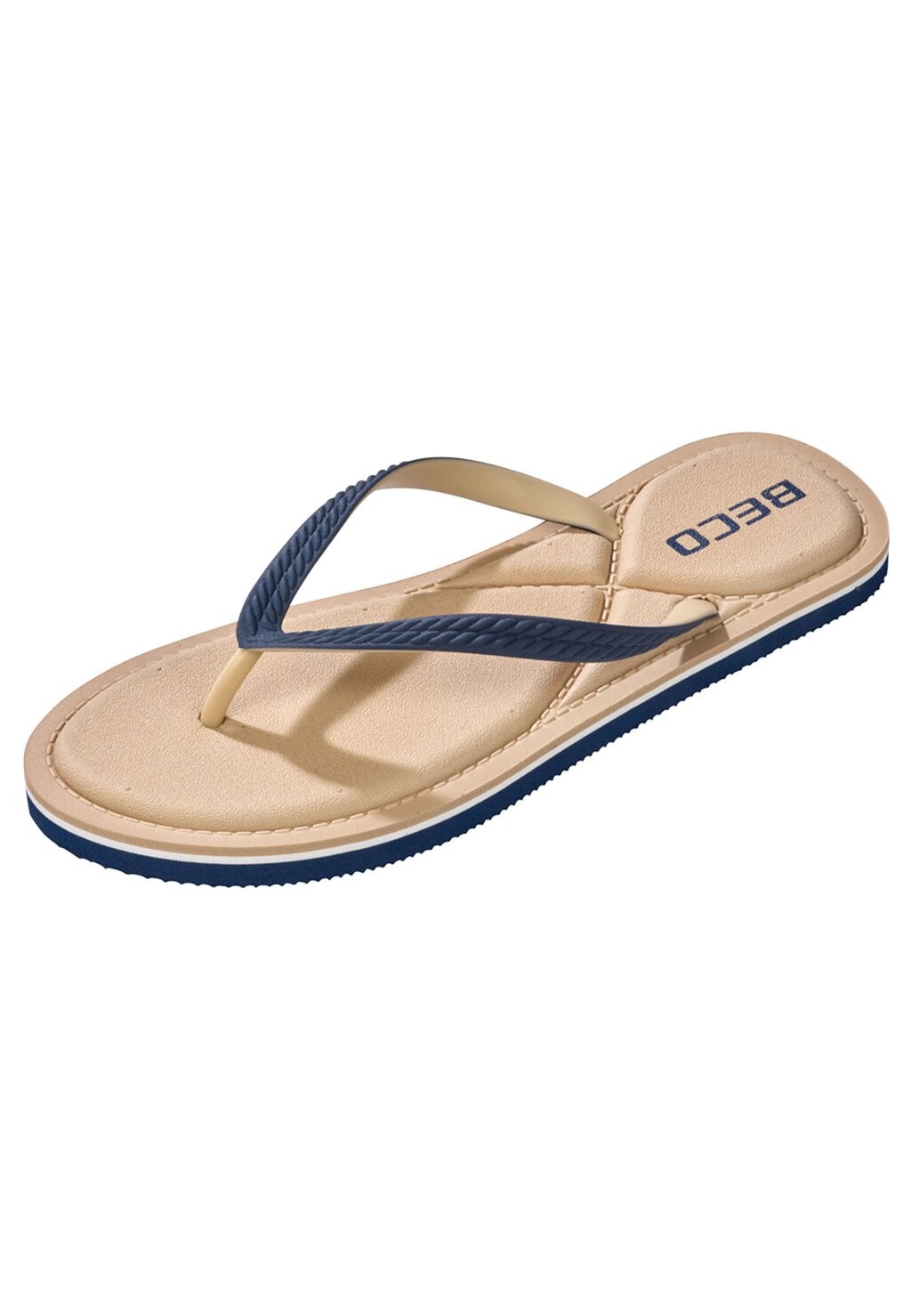 Сандалии ZEHENTRENNER V-STRAP BECO the world of aquasports, цвет beige blau — фото 2