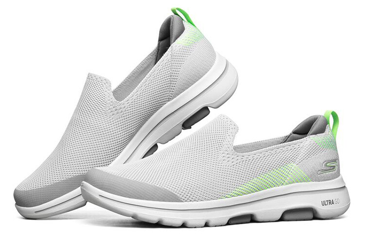 Go Walk 5 Slip-on Shoes Men Low Top Серый/лимонный Skechers — фото 3