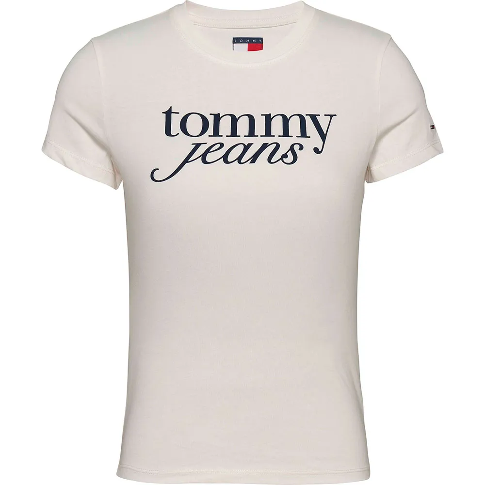 

Футболка с коротким рукавом Tommy Jeans Essential Logo, бежевый