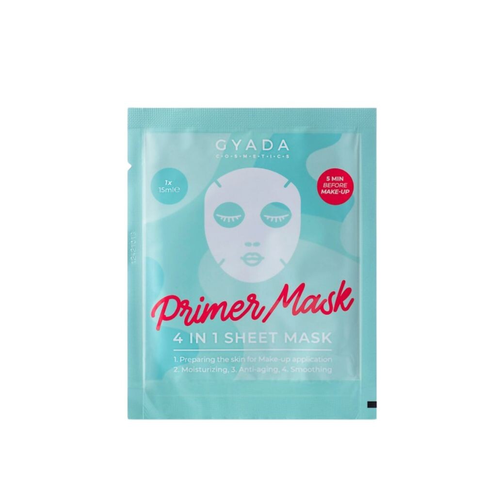 

Маска для лица Primer mask 4 in 1 sheet mask Gyada cosmetics, 15 мл
