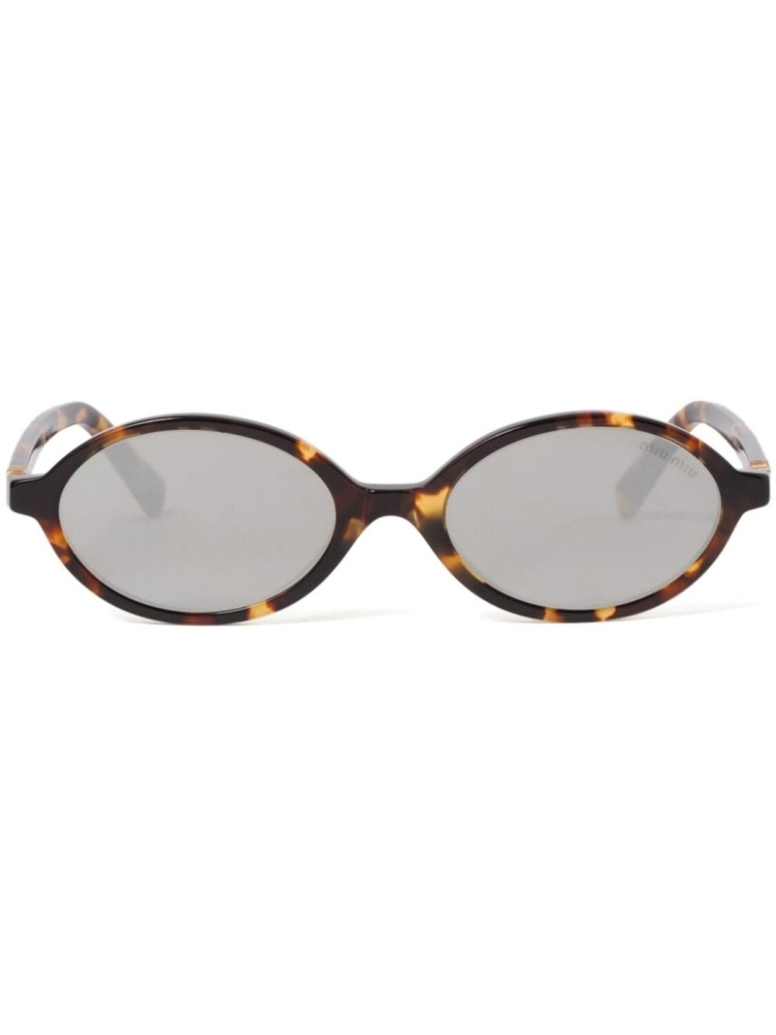 

Miu Miu Eyewear солнцезащитные очки Regard в овальной оправе, серый