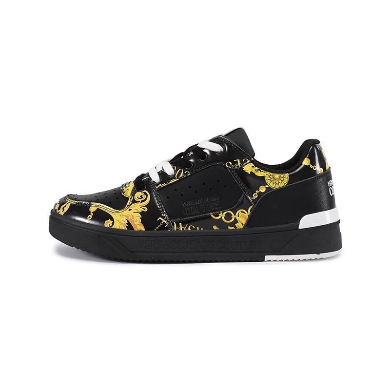 

Кроссовки со шнуровкой и цветочным принтом VERSACE JEANS COUTURE, Black