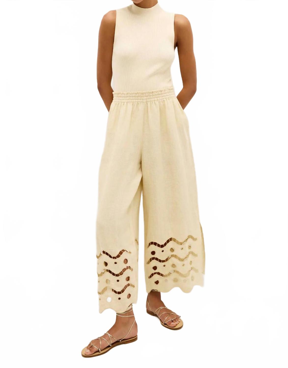 

Брюки Marin из березовой ткани с люверсами Marie Oliver, birch eyelet