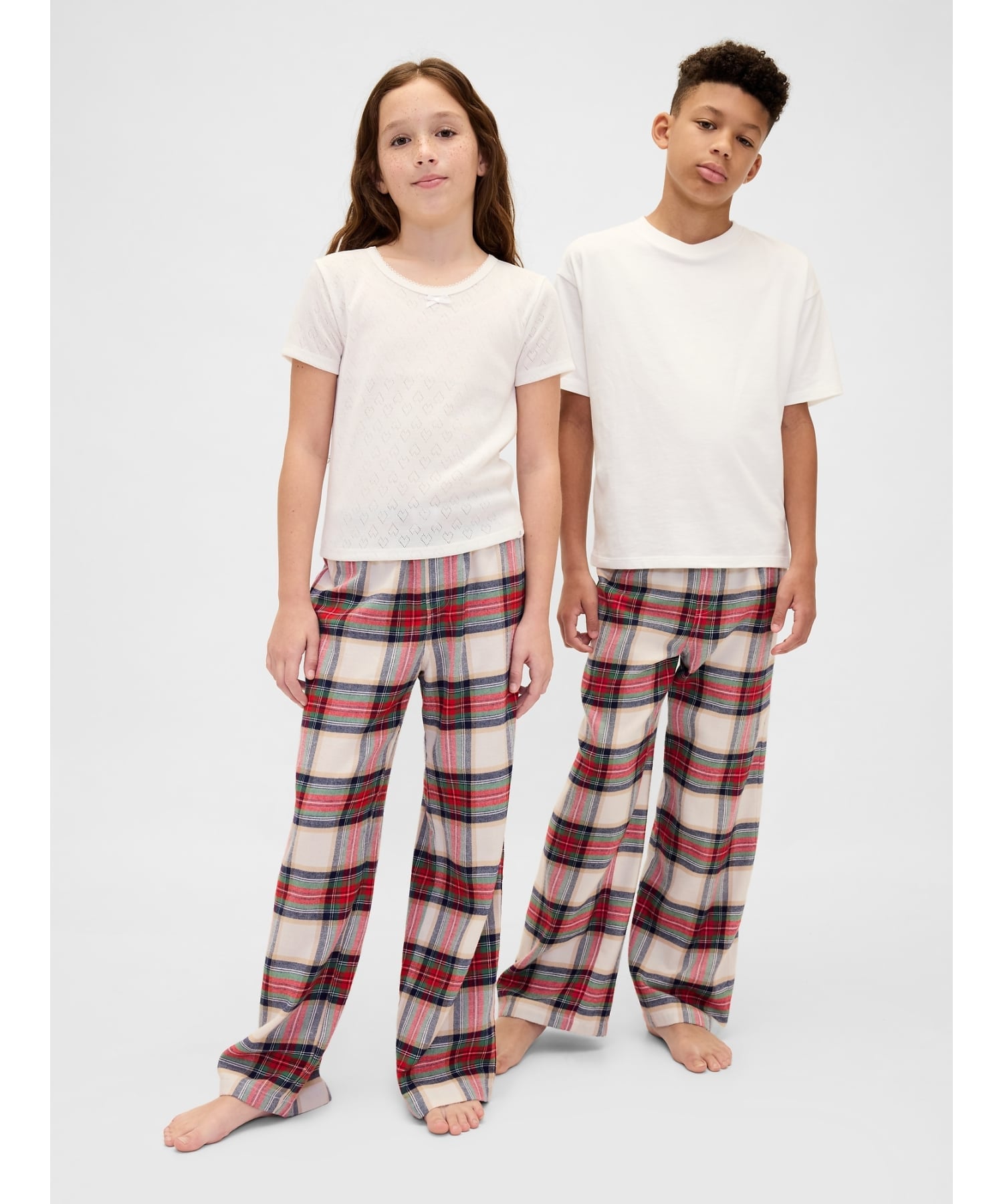(K) Пижамные штаны из переработанной фланели (детские) GAP, FS CHINO TARTAN PLAID