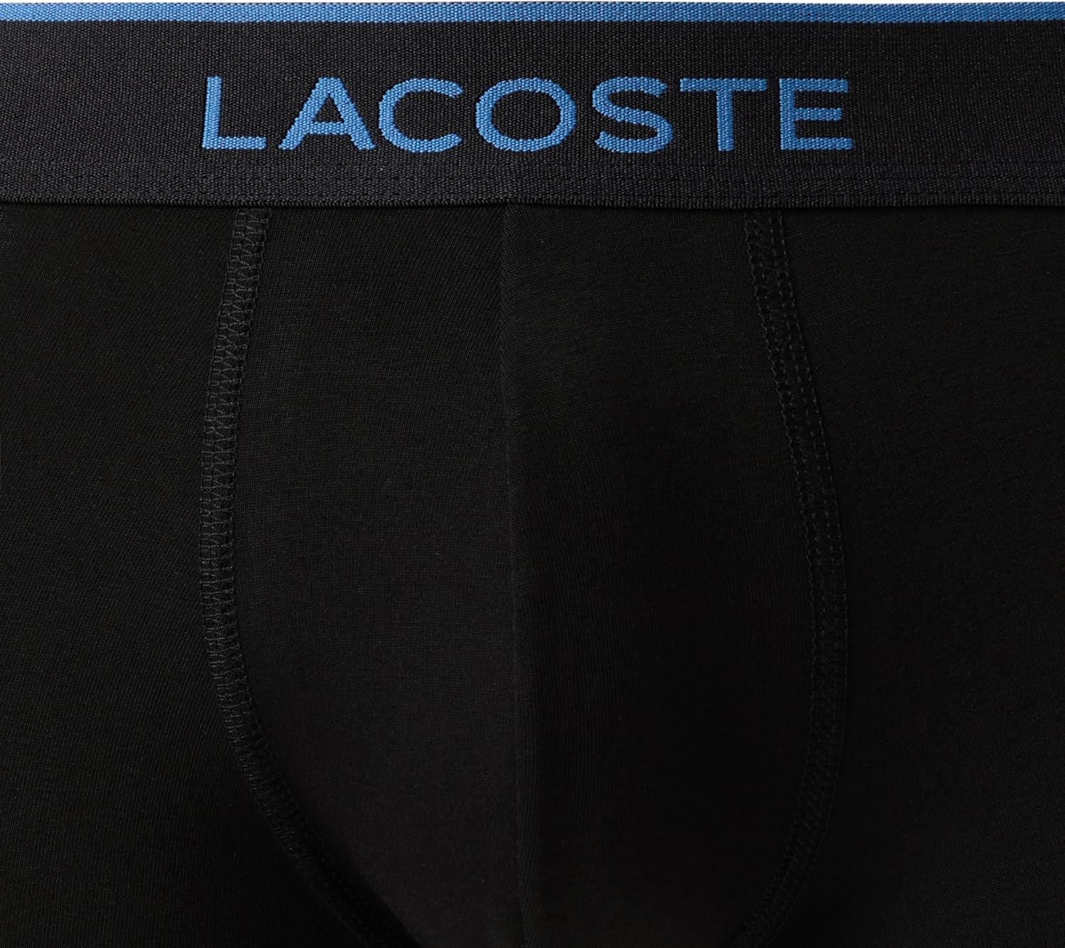 Трусы Lacoste Essentials, мужские набор из 3 штук, черный/голубой/оливковый — фото 2