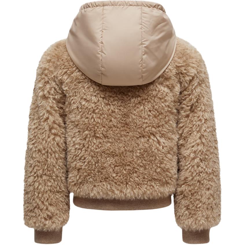 Утепленная куртка Teddy Zip Up Hoodie Light Umber для детей 3-7 лет Moncler, Light Umber — фото 3