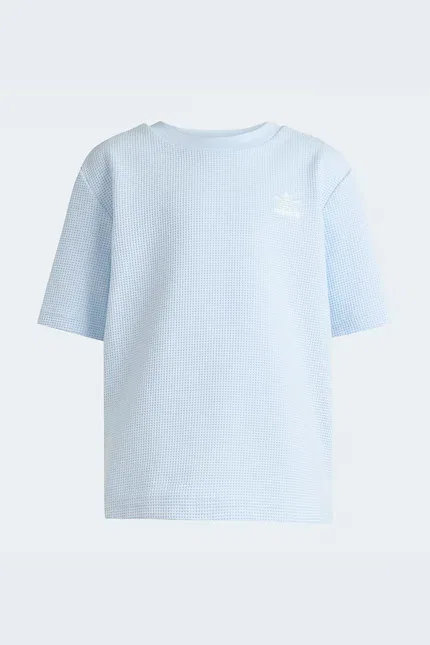 Комплект детский с футболкой и шортами Adidas Originals, синий — фото 3