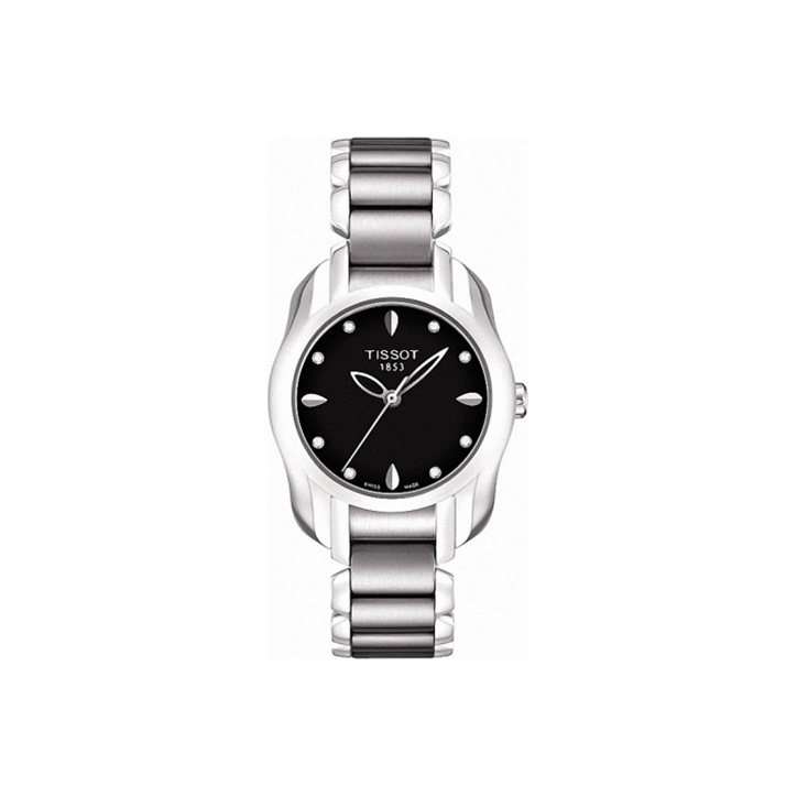 

TISSOT Часы Sea Wave Series Quartz Movement Women's Watch 26mm Black Dial Stainless Steel Case Stainless Steel Watchband, Black