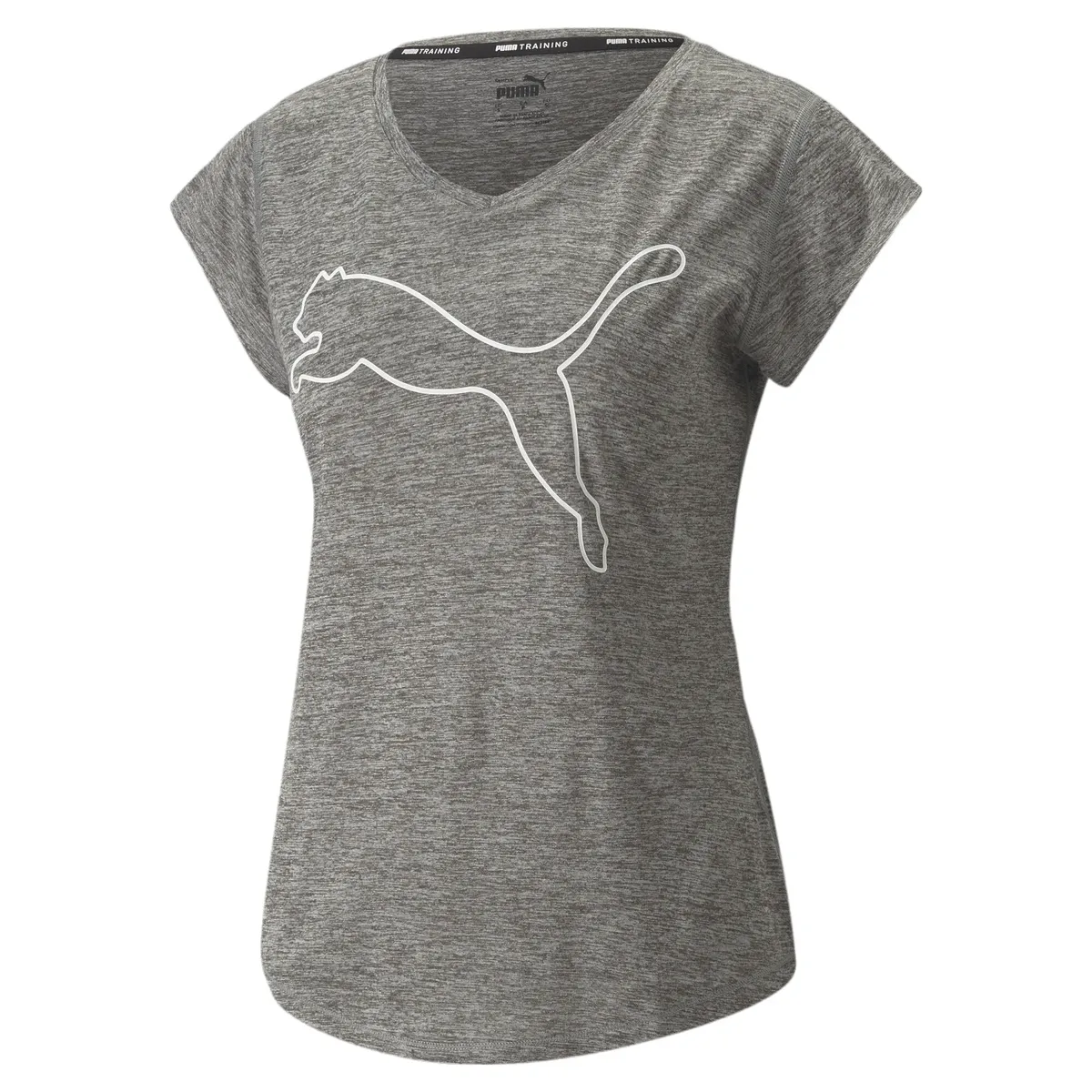 

Тренировочная футболка PUMA "TRAIN FAVORITE HEATHER CAT TEE", серый
