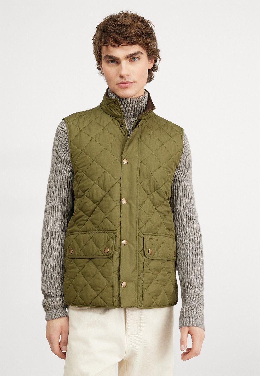 

Жилет NEW LOWERDALE GILET Barbour, цвет dark moss