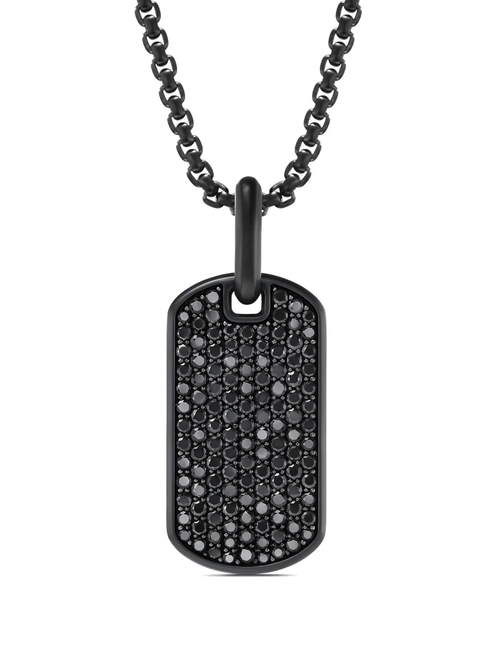 

Серебряная подвеска Chevron с бриллиантами (27 мм) David Yurman, черный