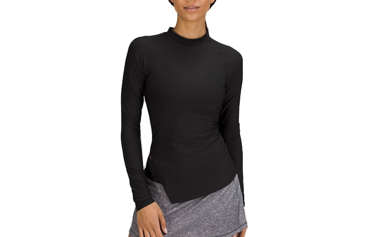 

Футболка Nulux с асимметричным регланным рукавом женская Lululemon, черный