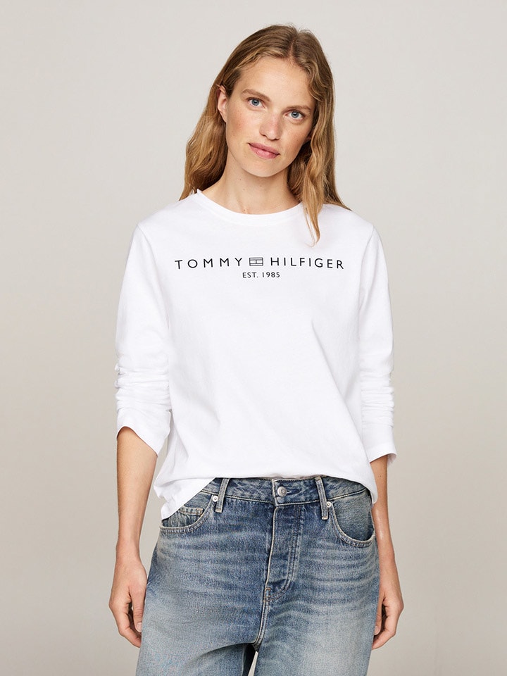 

Лонгслив Tommy Hilfiger, белый