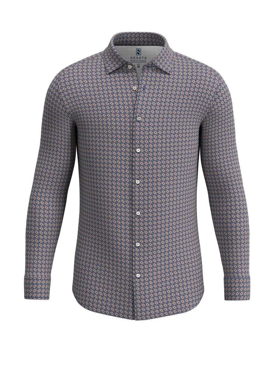 

Рубашка DESOTO Slim fit Button Up, цвет Light blue/Dark blue