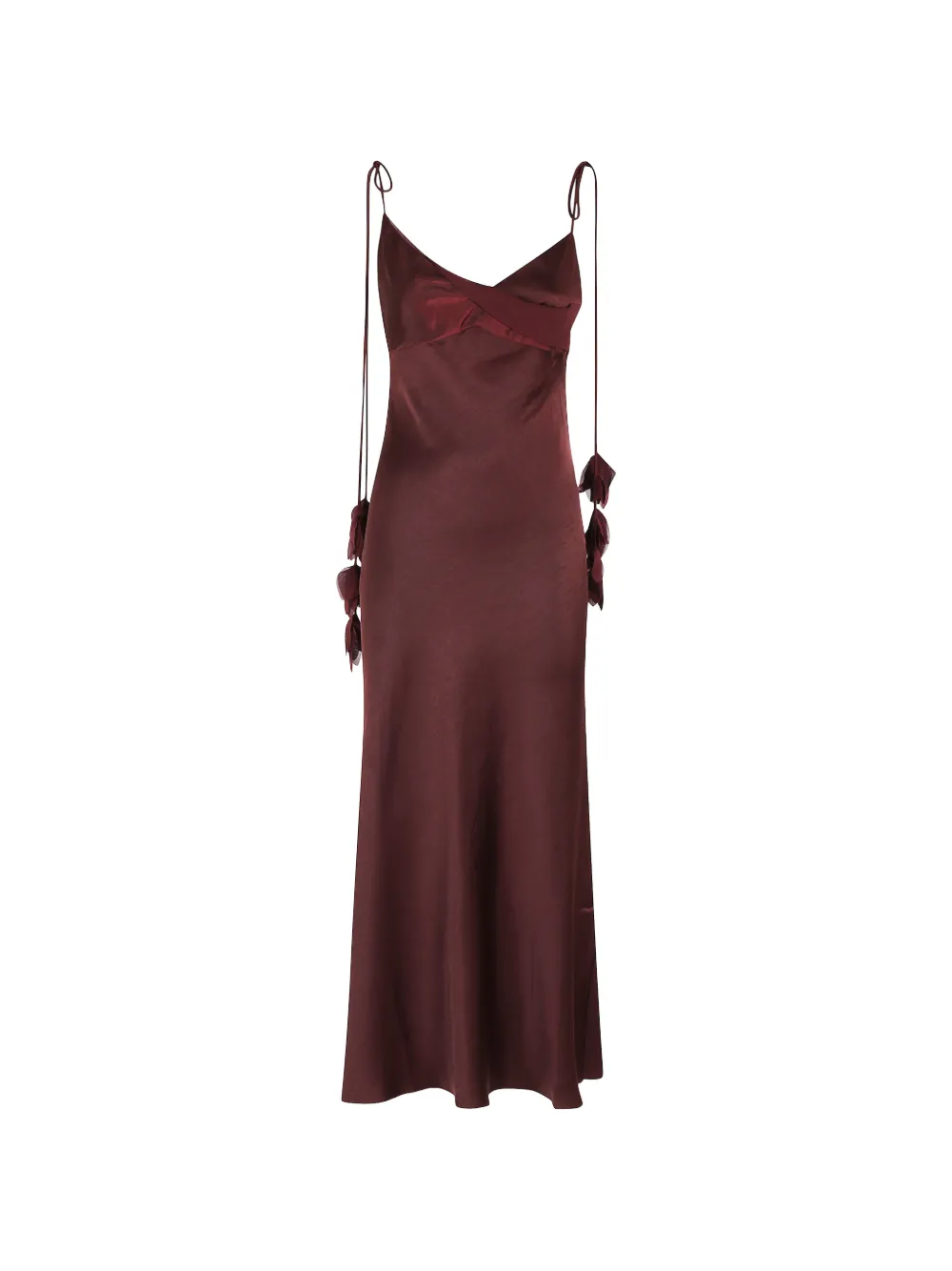 

Платье миди с V-образным вырезом Self-Portrait, красный