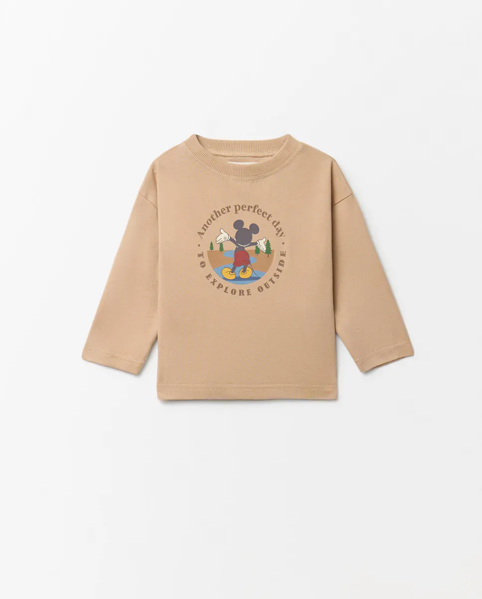 

Футболка Mickey Mouse Sfera, цвет Tostado