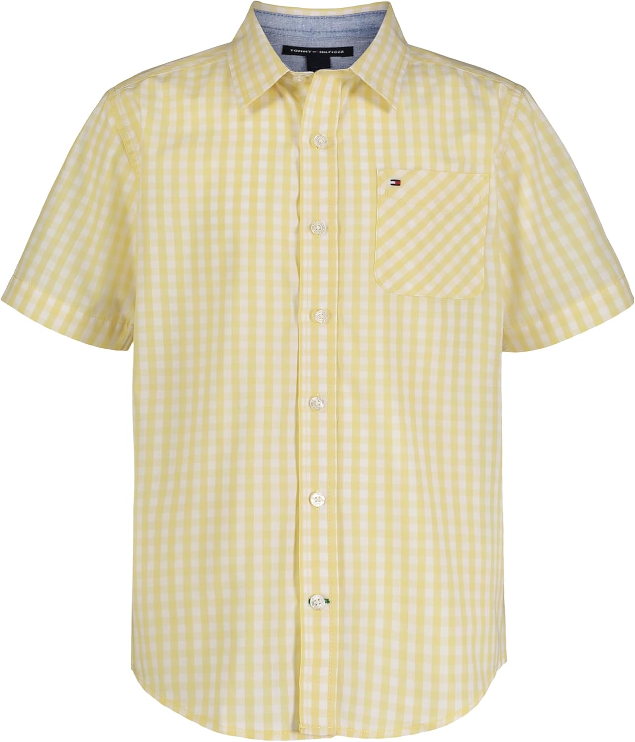 

Рубашка Tommy Hilfiger Blue Skies с короткими рукавами для мальчиков (для детей старшего возраста), Lemonade Gingham