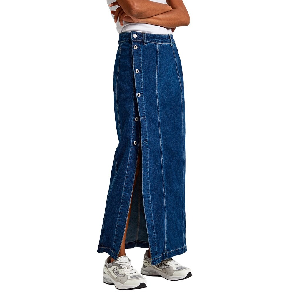 

Юбка Pepe Jeans Midi Sculpt Denim, синий