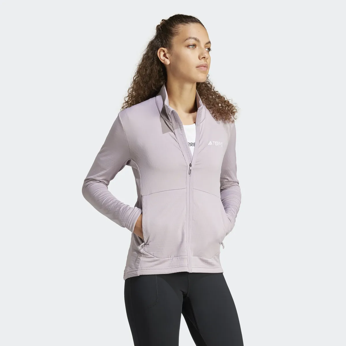 

Флисовая куртка adidas TERREX "W MT LT FL JA", цвет Preloved Fig