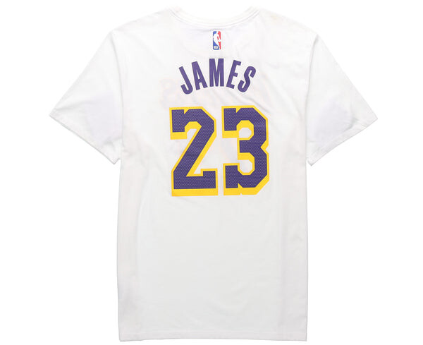 Футболка Nike NBA Jersey Short Sleeve limited Lakers LeBron James 23 Asia Edition White, белый — фото 2