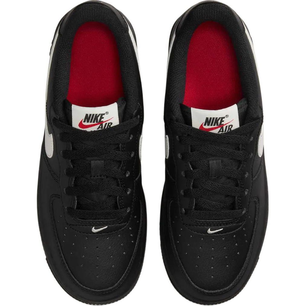 Nike Детские кроссовки для скейтбординга Air Force 1 с противоскользящей подошвой, износостойкие, черные — фото 4