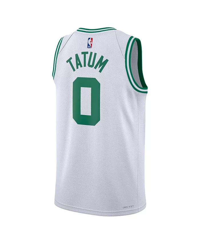 Мужская баскетбольная майка Jordan Jayson Tatum Boston Celtics Swingman Nike, белый — фото 3