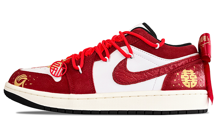 

Кроссовки Air Jordan 1 Vintage Basketball Shoes Men Low-top Burgundy/white, цвет Burgundy