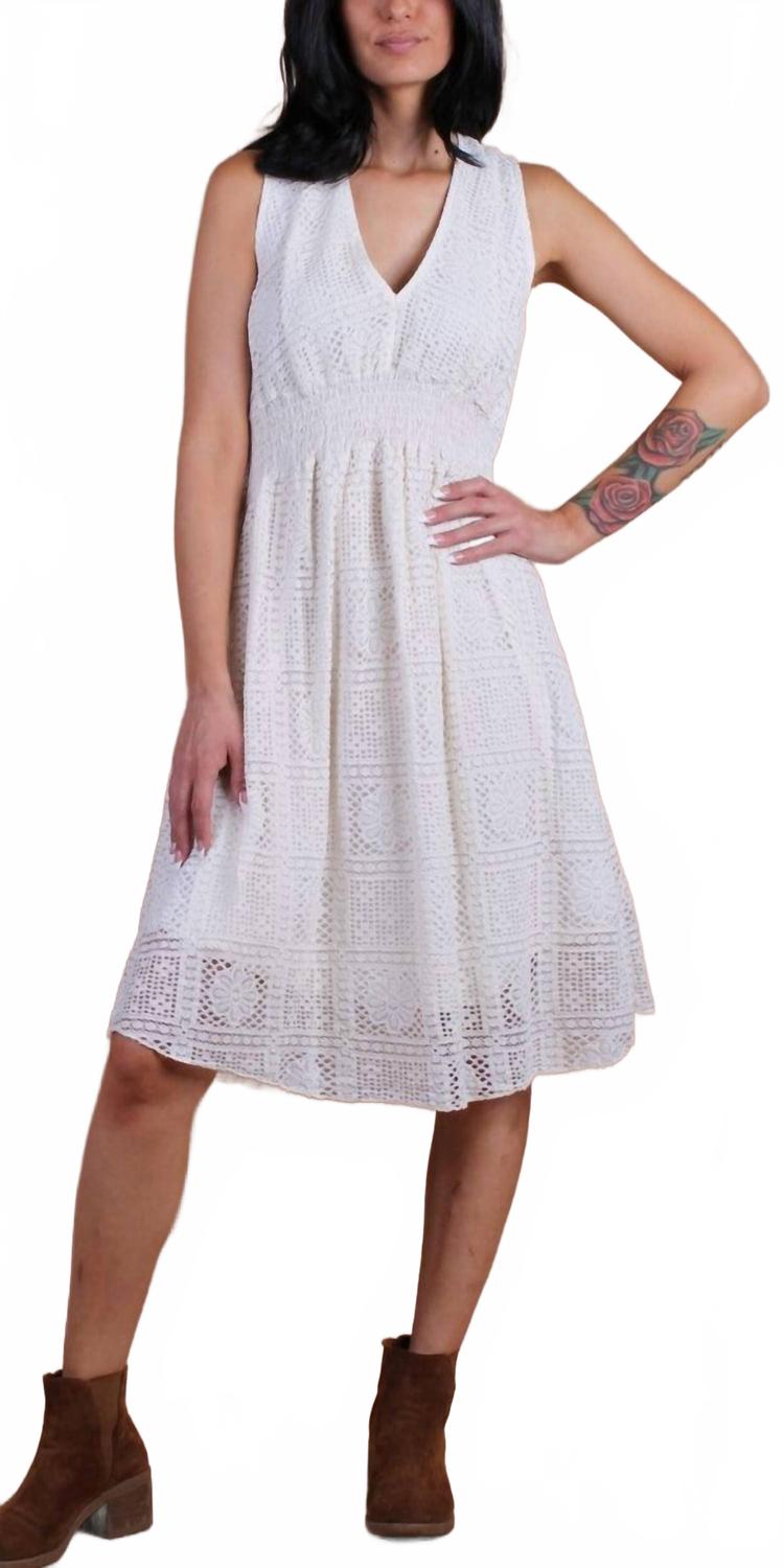 

GIGI MODA Мини-платье Pizzo бежевого цвета