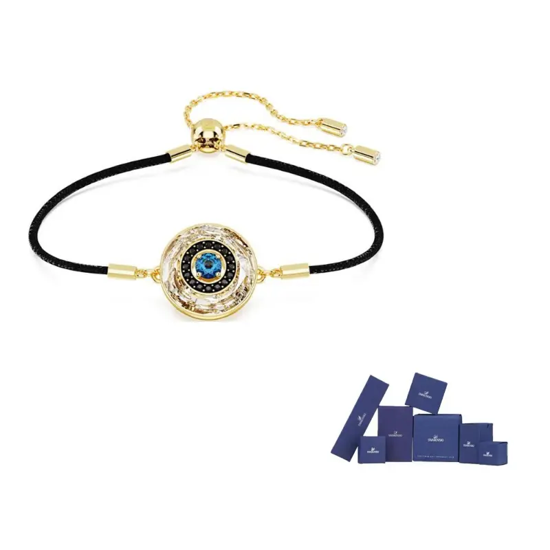 

Swarovski Синтетический кубический цирконий искусственный кристаллический браслет женский черный