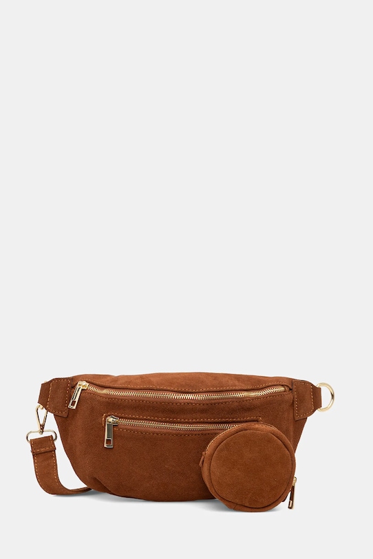 

Поясная сумка Answear.LAB из замши, коричневый
