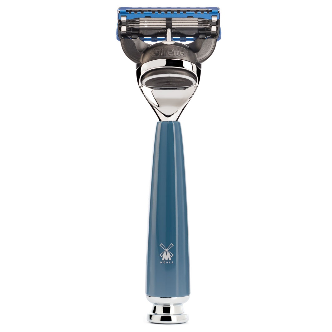 

Крем для бритья rytmo 5-klingen-rasierer, gillette fusion Muehle, griffmaterial edelharz petrol