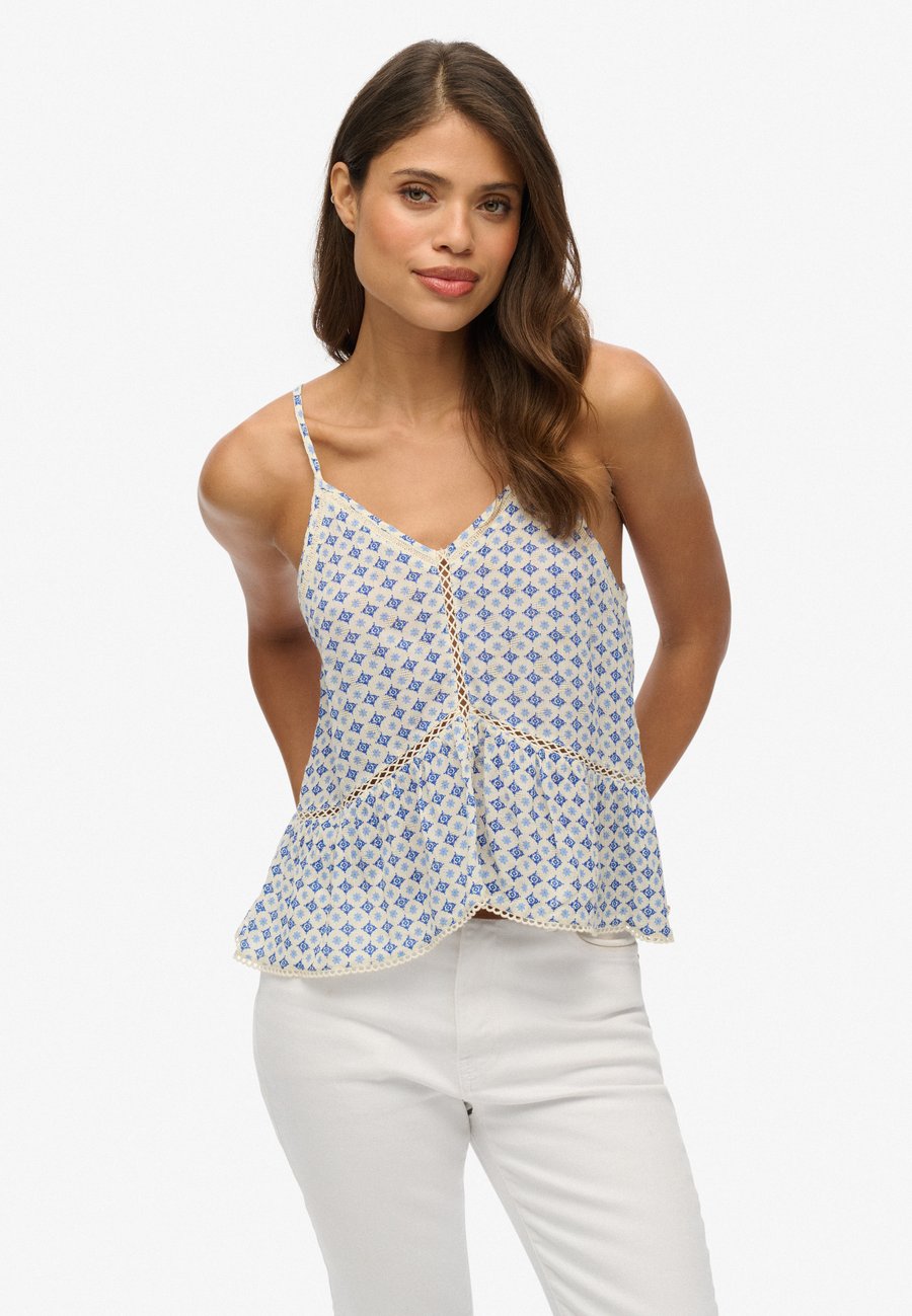 

Топ Superdry & Co LADDER TRIM, Diamond Tile Blue/Blue