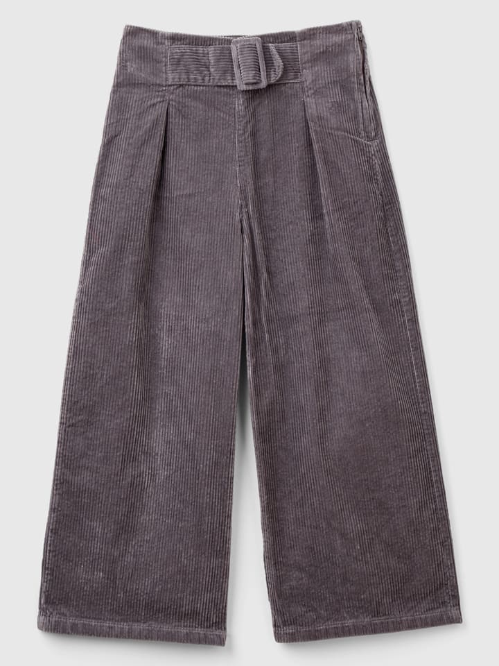 

Benetton Вельветовые брюки серого цвета