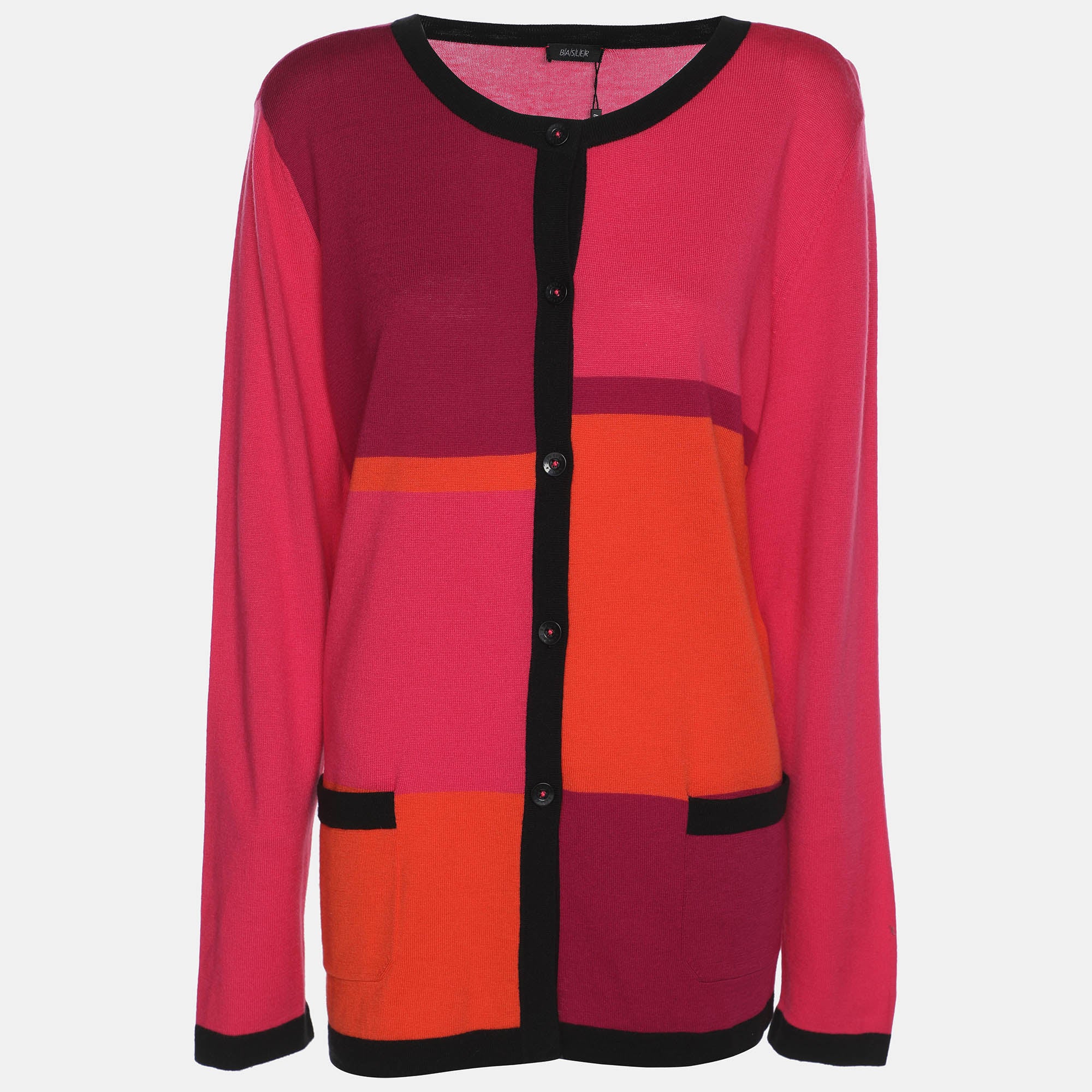 

Вязаный свитер Basler Colorblock из эластичной ткани, мультиколор