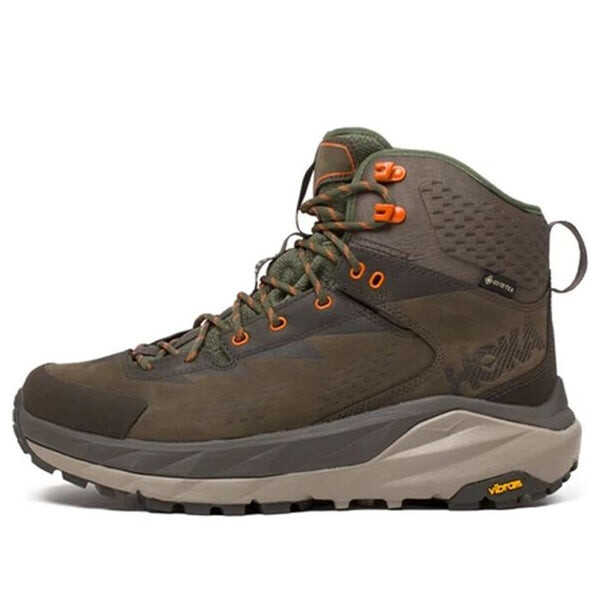 

Кроссовки kaha gore-tex 'black olive green' Hoka One One, зеленый